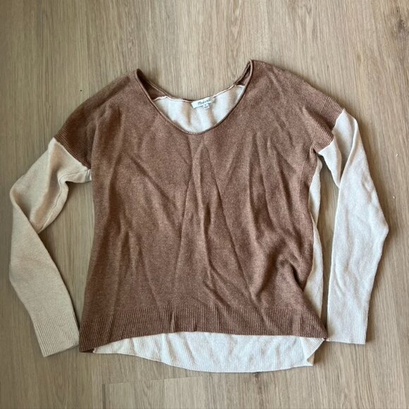 Madewell Kimball Colorblock Pullover Sweater Merino Wool Alpaca Small - Picture 2 of 9